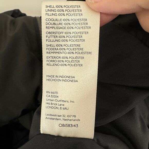 Free People puffer jacket black - Picture 9 of 11